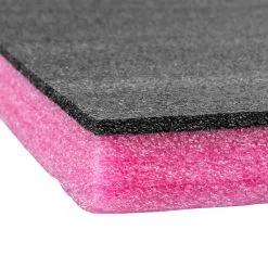 Titan AV EPE Shadow Foam 1000x1000x30mm, Black & Pink, Closed Cell Expanded