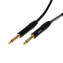 Titan AV 3m 1/4" To 1/4" Jack, Black Guitar Lead