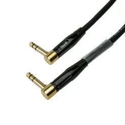 Titan AV 1m Right Angle 1/4" To Right Angle 1/4" TRS Cable