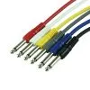 Titan AV 0.3m 1/4" Mono Jack Guitar Patch Lead, Multi Colour Pack Of 6 1 Titan AV 0.3m 1/4" Mono Jack Guitar Patch Lead, Multi Colour Pack Of 6 -Mixer Road Box Sales Shop FX PAT 0.3S