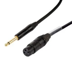 0.5m XLR Female To 1/4" Jack 6.5mm Titan AV Cable