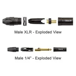 0.5m XLR Male To 1/4" Jack 6.5mm Titan AV Cable 7 0.5m XLR Male To 1/4" Jack 6.5mm Titan AV Cable -Mixer Road Box Sales Shop FXM 105 0.5 56f68ff0 34b0 41c0 ab13 cbf132c7ee6a