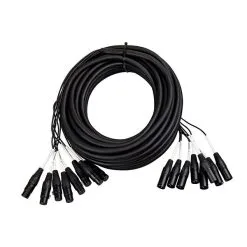 Titan AV 15m Multicore Loom Cable Stage Snake XLRM - XLRF, 8 Channel