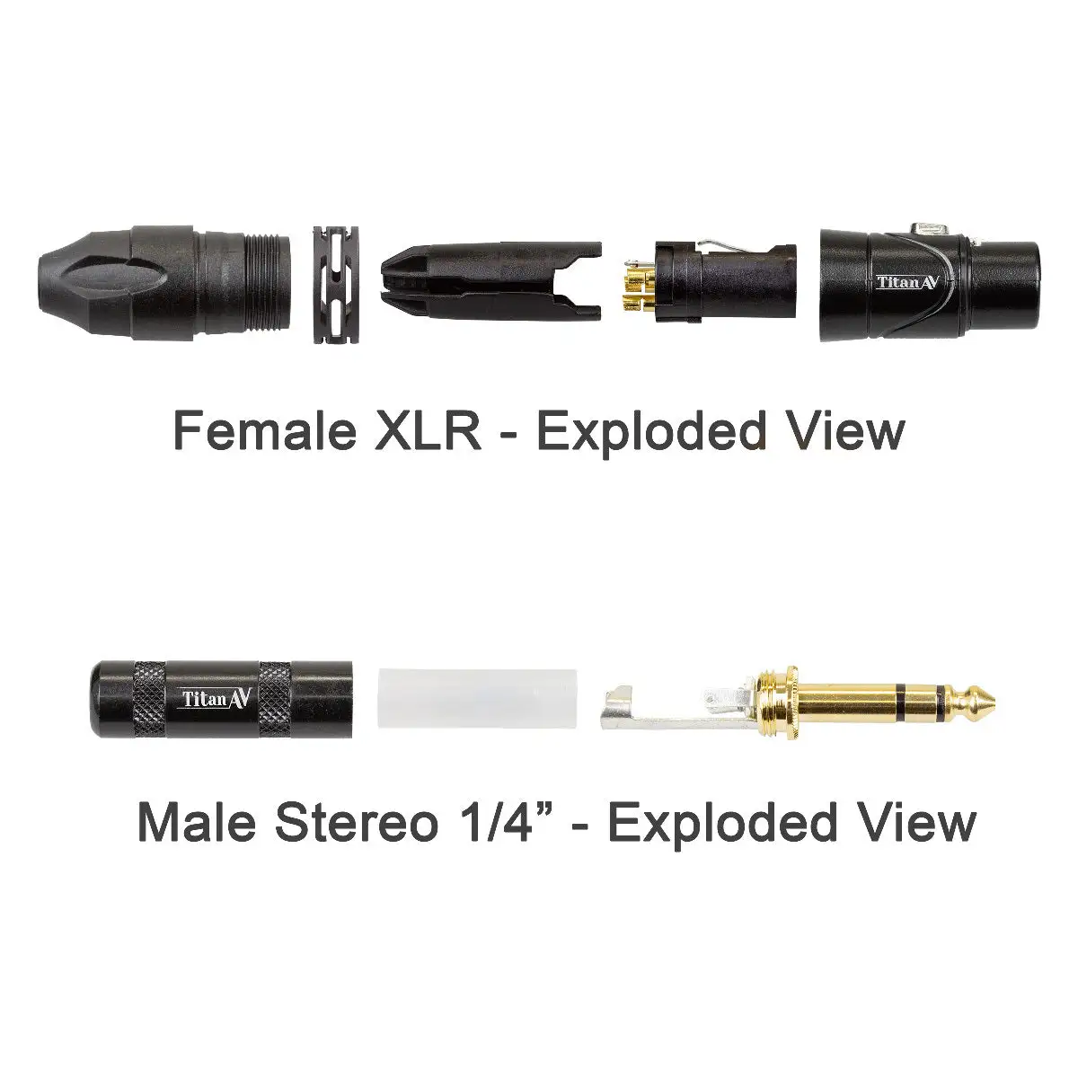 Titan AV 1m XLR Female To 1/4" TRS Stereo 8 Channel Multicore Loom Cable Stage Snake 4 Titan AV 1m XLR Female To 1/4" TRS Stereo 8 Channel Multicore Loom Cable Stage Snake - Image 2