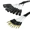 Titan AV 2m Multicore Loom Cable Stage Snake XLR Male - 1-4" Stereo Jack TRS 8 Channel -Mixer Road Box Sales Shop FXM MC 2M