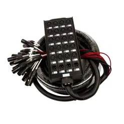 Titan AV 10m Multicore Cable Stage Box, 20 Send, 4 Return
