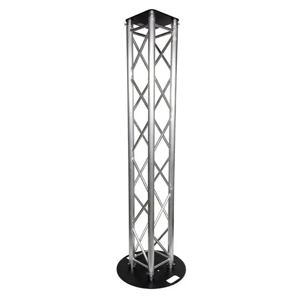 Titan AV Box Truss Lighting Stand 2.5m Trussing, 600mm Circle Base & Top Plate 3 Titan AV Box Truss Lighting Stand 2.5m Trussing, 600mm Circle Base & Top Plate