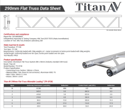 Titan AV 290 Flat Truss Lighting Stand, 6m W X 4.1m H 11 Titan AV 290 Flat Truss Lighting Stand, 6m W X 4.1m H -Mixer Road Box Sales Shop KIT 0052