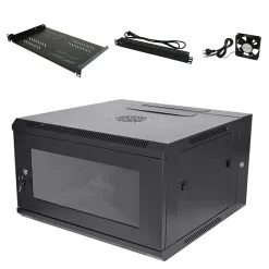 Titan AV 6RU 600mm Deep Hinged Server Rack Kit