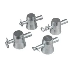 Titan AV Base Plate Half Spigot, Pin, Clip & Screw (4 Pack)