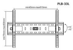 Titan AV TV Wall Mount Bracket 37-80" Tilt, Heavy Duty -Mixer Road Box Sales Shop LCD PLB 33L 8ce39e10 d753 4975 bc0f 7c3e75484afa