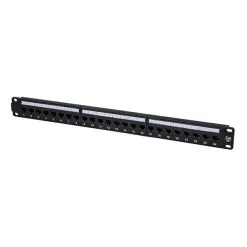 Titan AV 19" 1RU Cat5e Patch Panel, 24 Port