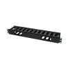 Titan AV 1RU 19" Cable Mgt Rail, 12 Slot, Plastic -Mixer Road Box Sales Shop NC SP J10