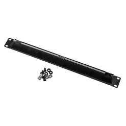 Titan AV 1RU 19" Brush Type Panel, Black, Cable Mgt