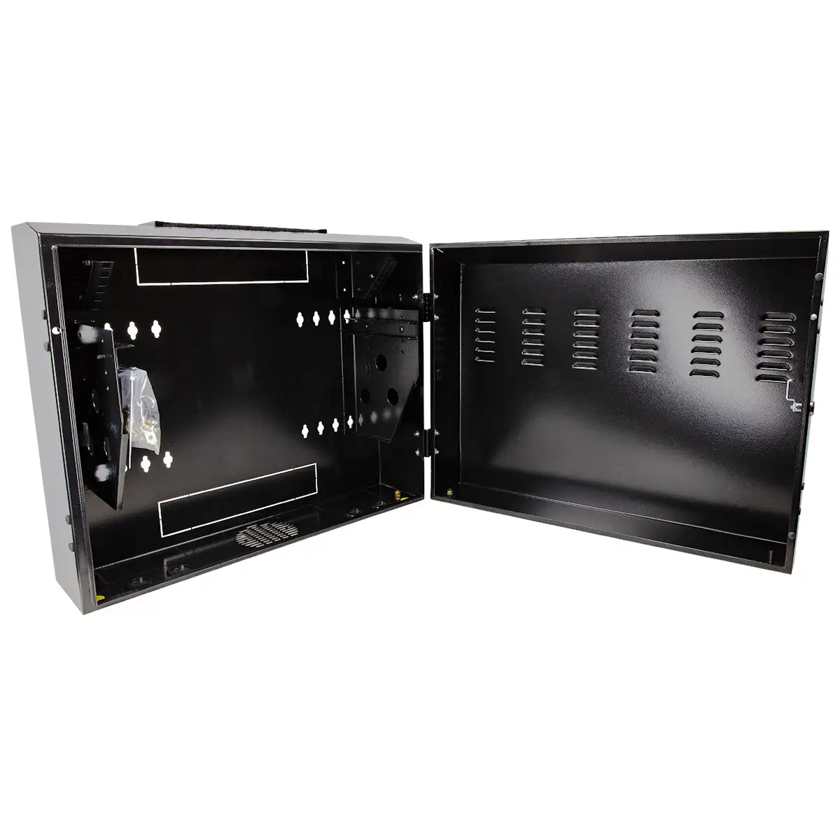 Titan AV 19" 4RU Vertical Wall Mount Server Cabinet, Short 4 Titan AV 19" 4RU Vertical Wall Mount Server Cabinet, Short - Image 2