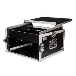 Titan AV 19" Mixer Rack Road Case With Sliding Shelf