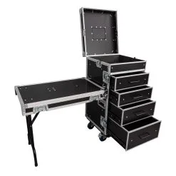 Titan AV 4 Drawer Workstation With Top Storage & Side Table