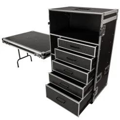 Titan AV 5 Drawer Workstation With Top Storage & Side Table
