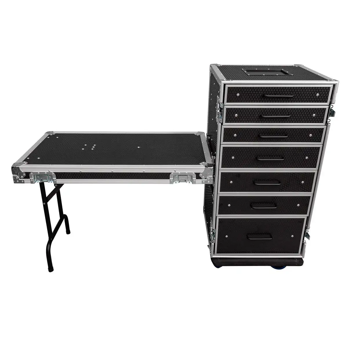 Titan AV Workstation Pro 7 Drawer With Table Road Case 4 Titan AV Workstation Pro 7 Drawer With Table Road Case - Image 2