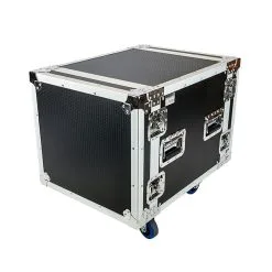 Titan AV 19" 10RU Rack Mount Road Case On Castors