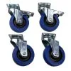 Titan AV 4" Premium Blue Castor Wheels Hi-Tech Performa - Set Of 4 2 Titan AV 4" Premium Blue Castor Wheels Hi-Tech Performa - Set Of 4 -Mixer Road Box Sales Shop RC SP 74