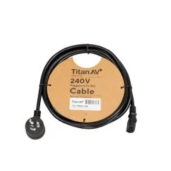 Titan AV 3m Piggy Back Plug To IEC Plug -Mixer Road Box Sales Shop TAV PBIEC 3M Studio 2
