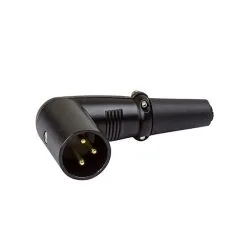 Titan AV XLR Balanced Right Angle Connector 3 Pin Male