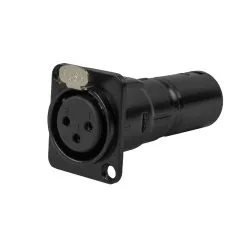 Titan AV XLR(F) โ XLR(M) Pass-through Panel Mount Connector