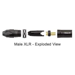Titan AV 3 Pin XLR Male Balanced Connector -Mixer Road Box Sales Shop X SR3M 9f9fd926 bc56 4e58 819e 78d8ca4c4296